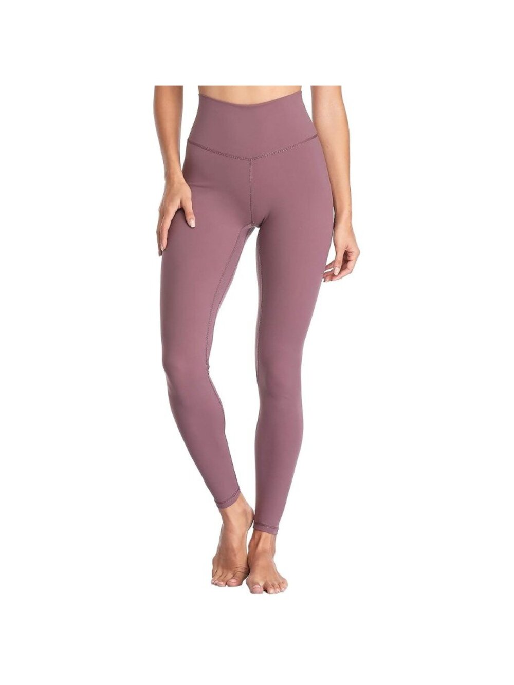 Colorfulkoala Women's Dreamlux Crossover Flare Leggings High Waist Dusty Red XL